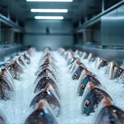 Cooling storage for fish